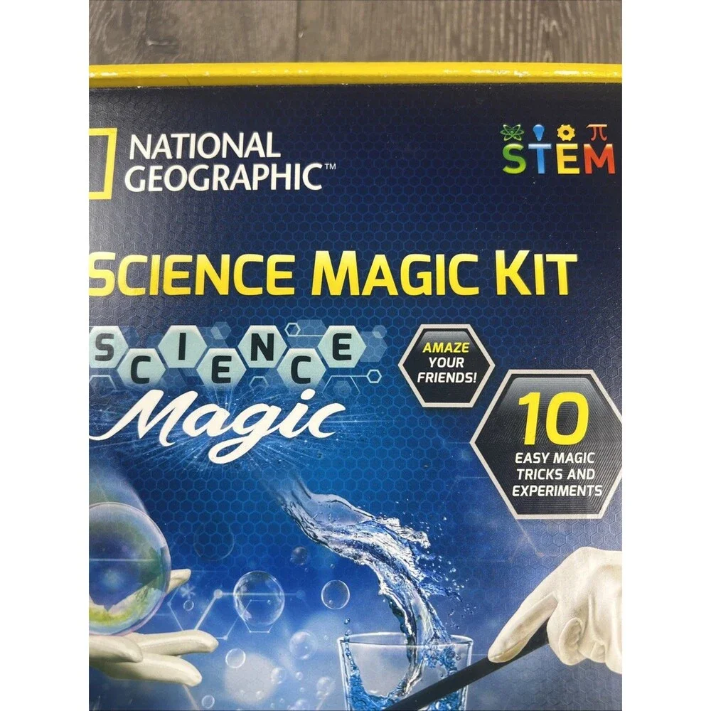 National Geographic STEM Science Magic Kit for Kids Magic 10 Easy Magic Tricks